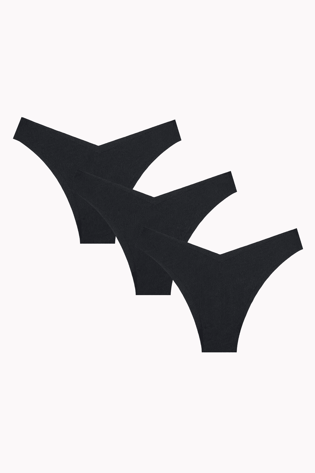 NBB Siyah 3'lü Lazer V Shape Brazillian Külot