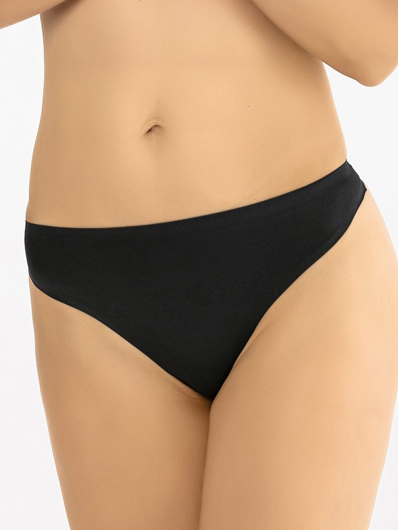 NBB Siyah Cushy İz Yapmaz String