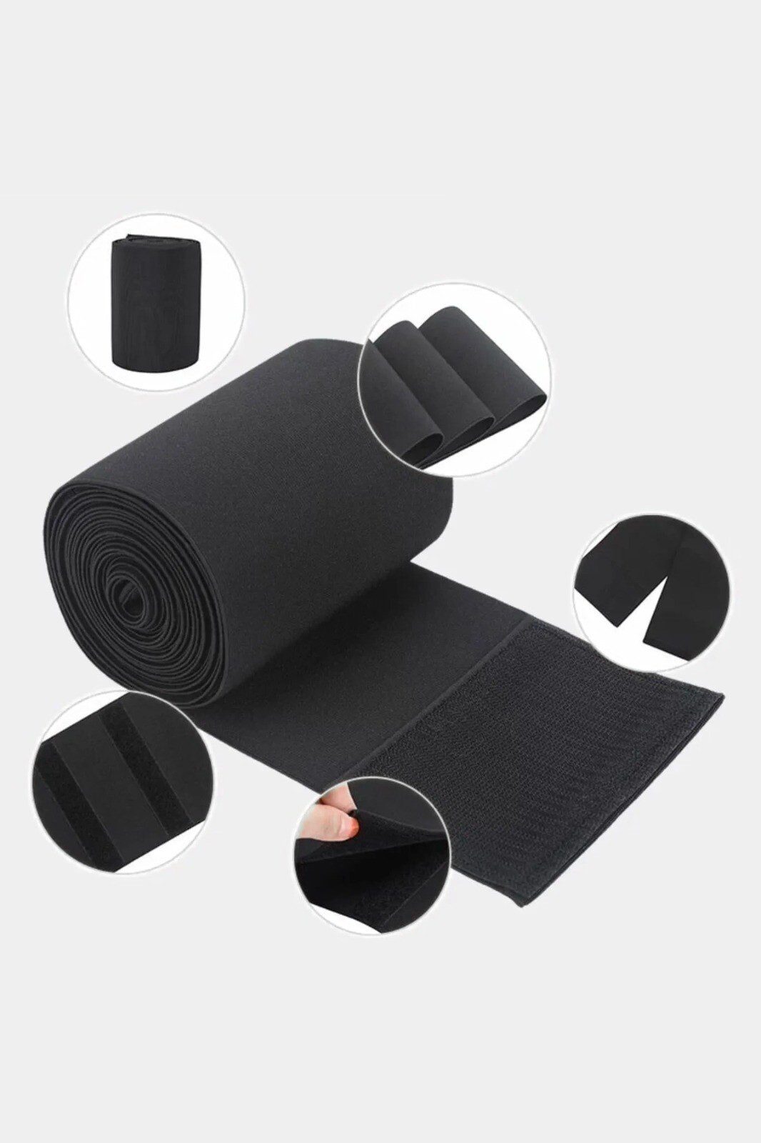 NBB Siyah Unisex İnceltici Zayıflatıcı Sarma Bel Korsesi