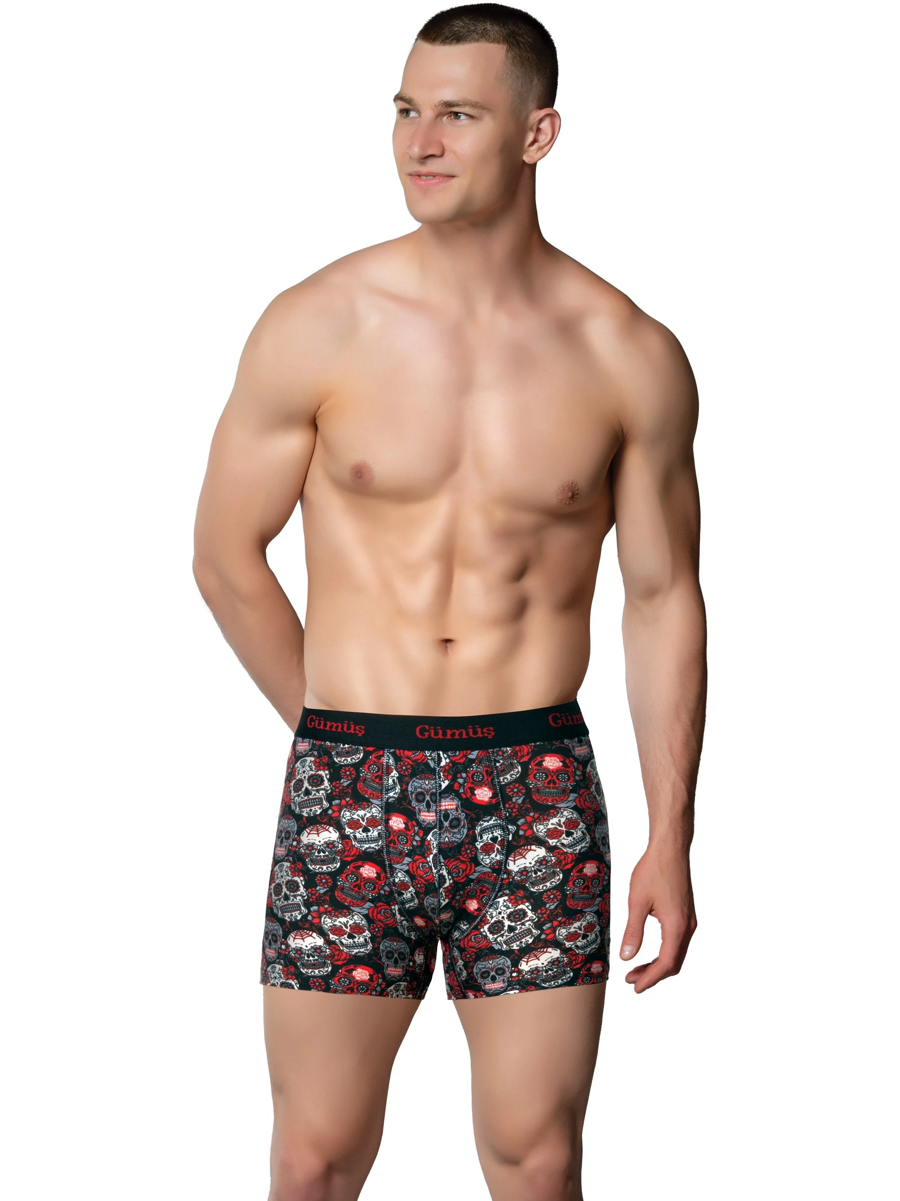 Gümüş 3064 Erkek Likralı Empirme Boxer