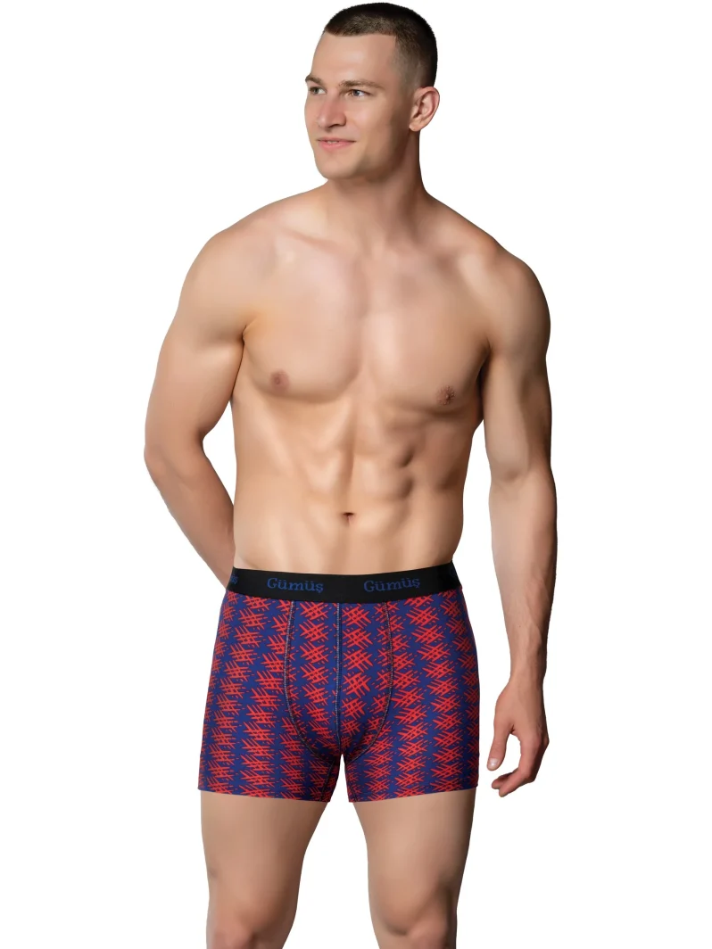 Gümüş 3064 Erkek Likralı Empirme Boxer