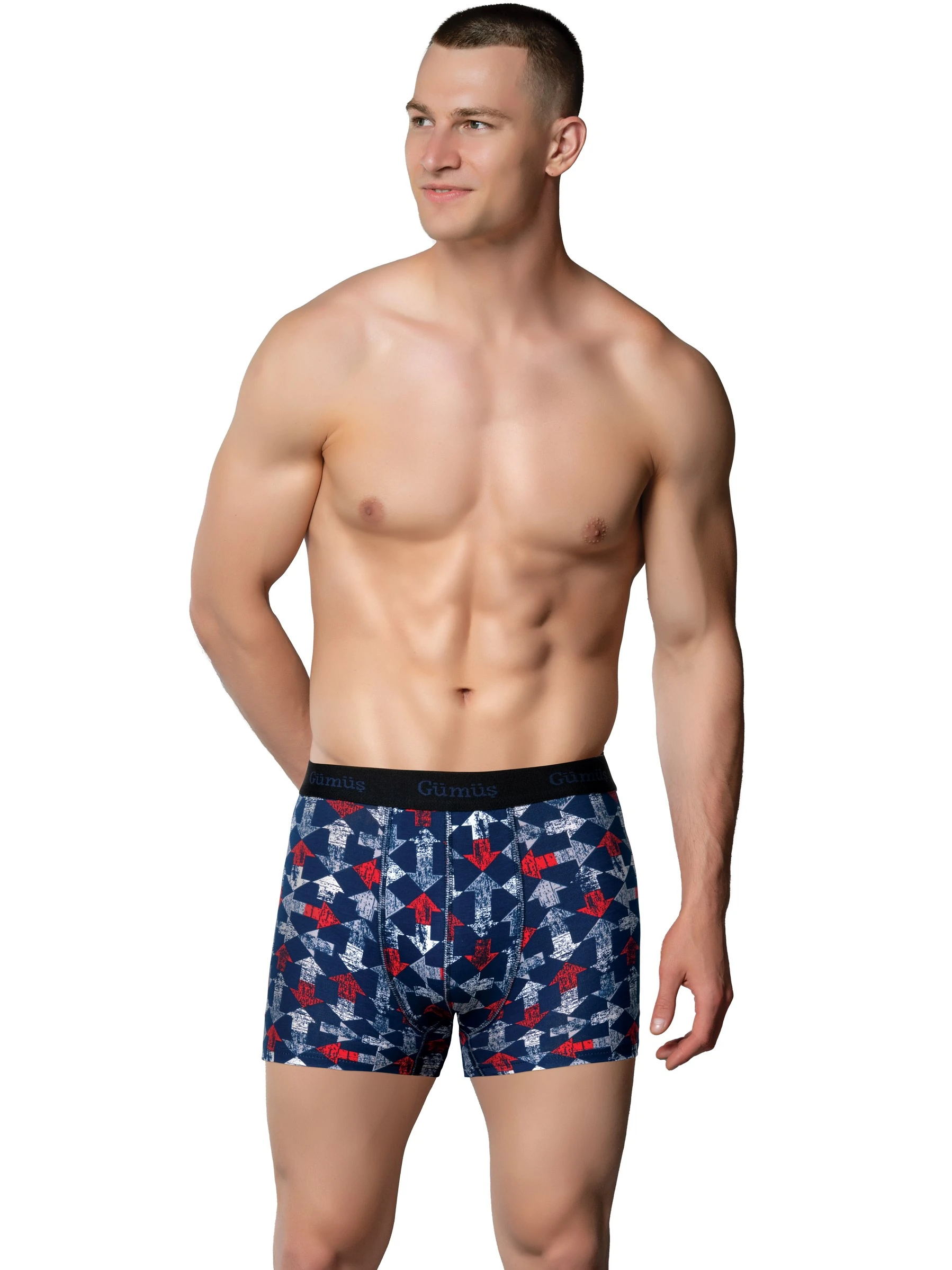 Gümüş 3064 Erkek Likralı Empirme Boxer