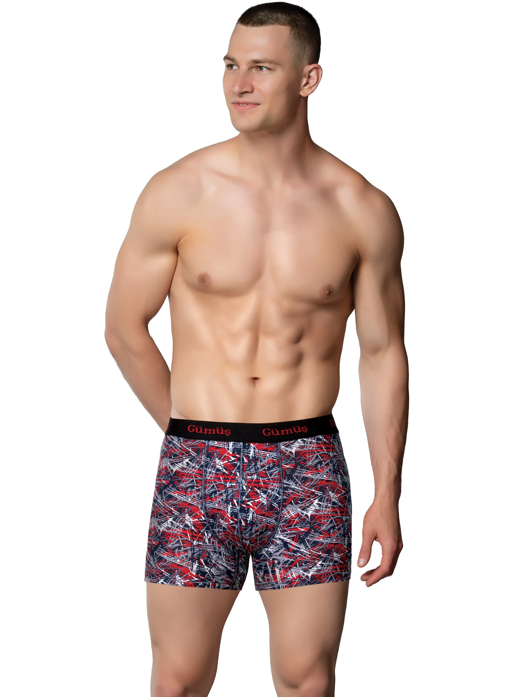 Gümüş 3064 Erkek Likralı Empirme Boxer