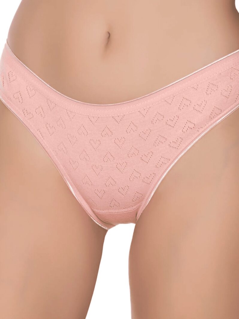 Gümüş İç Giyim 6092 Kadın Jakarlı Kalp Desenli Bikini