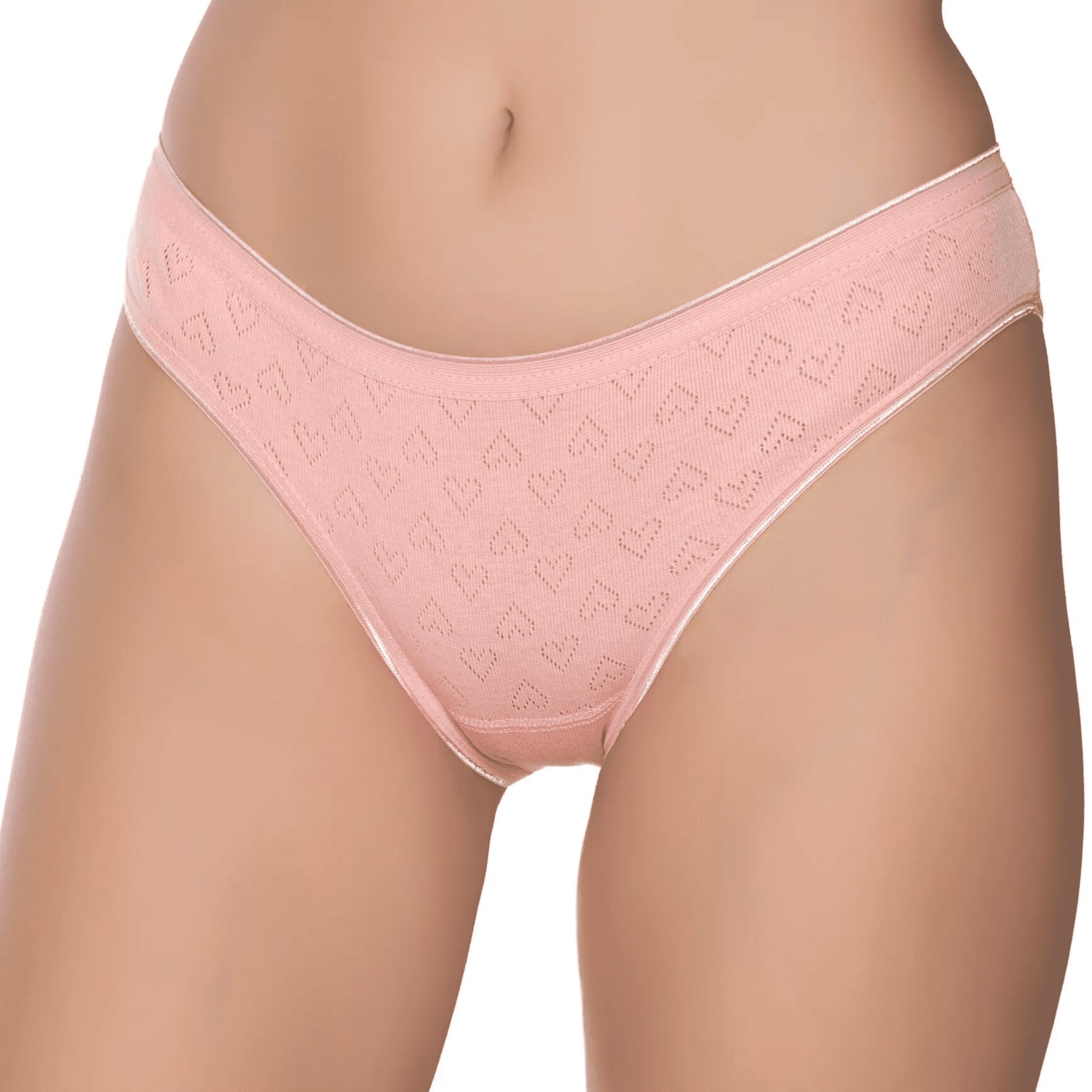 Gümüş İç Giyim 6092 Kadın Jakarlı Kalp Desenli Bikini
