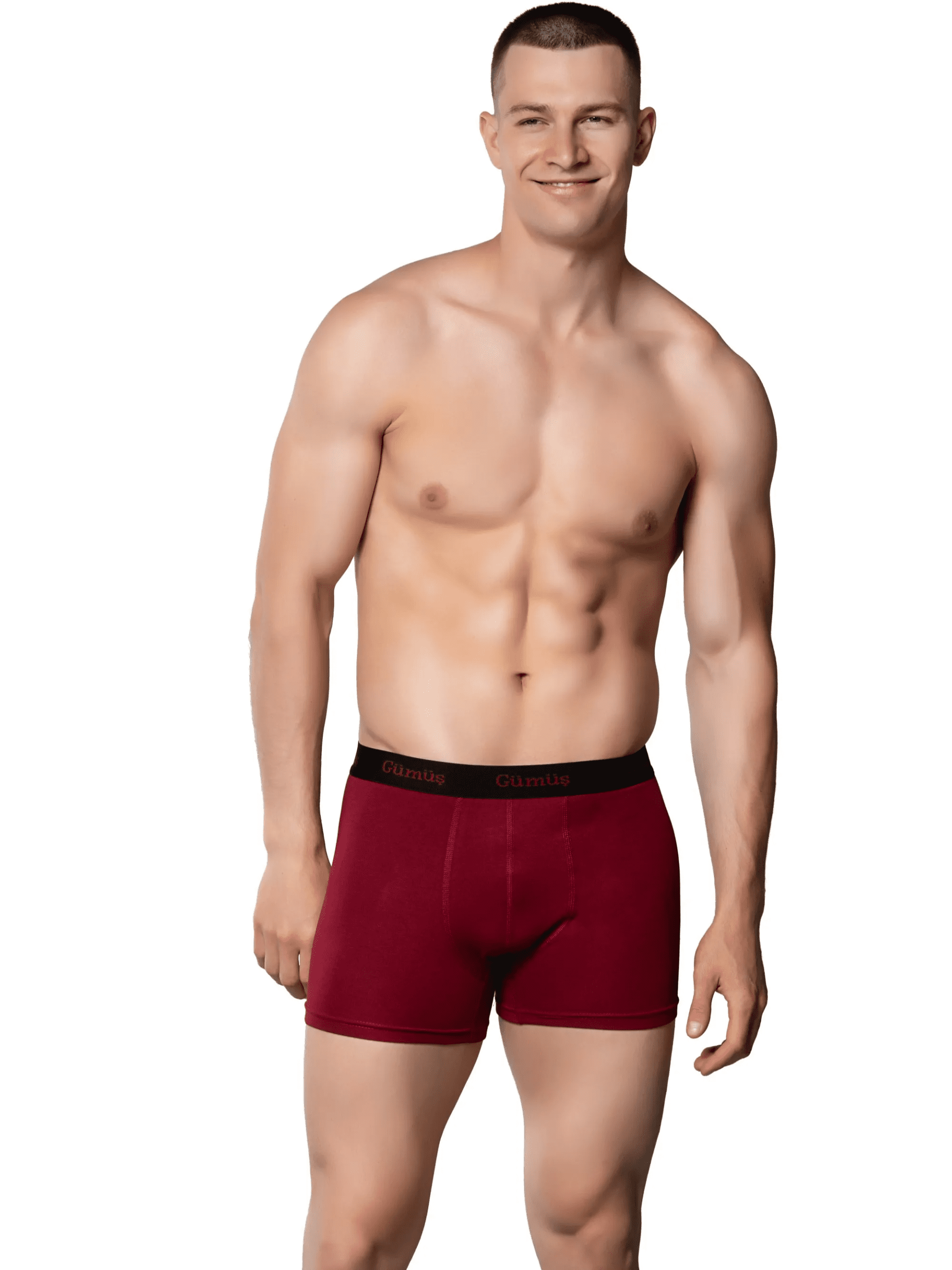 Gümüş 3074 Erkek Likralı Spor Boxer