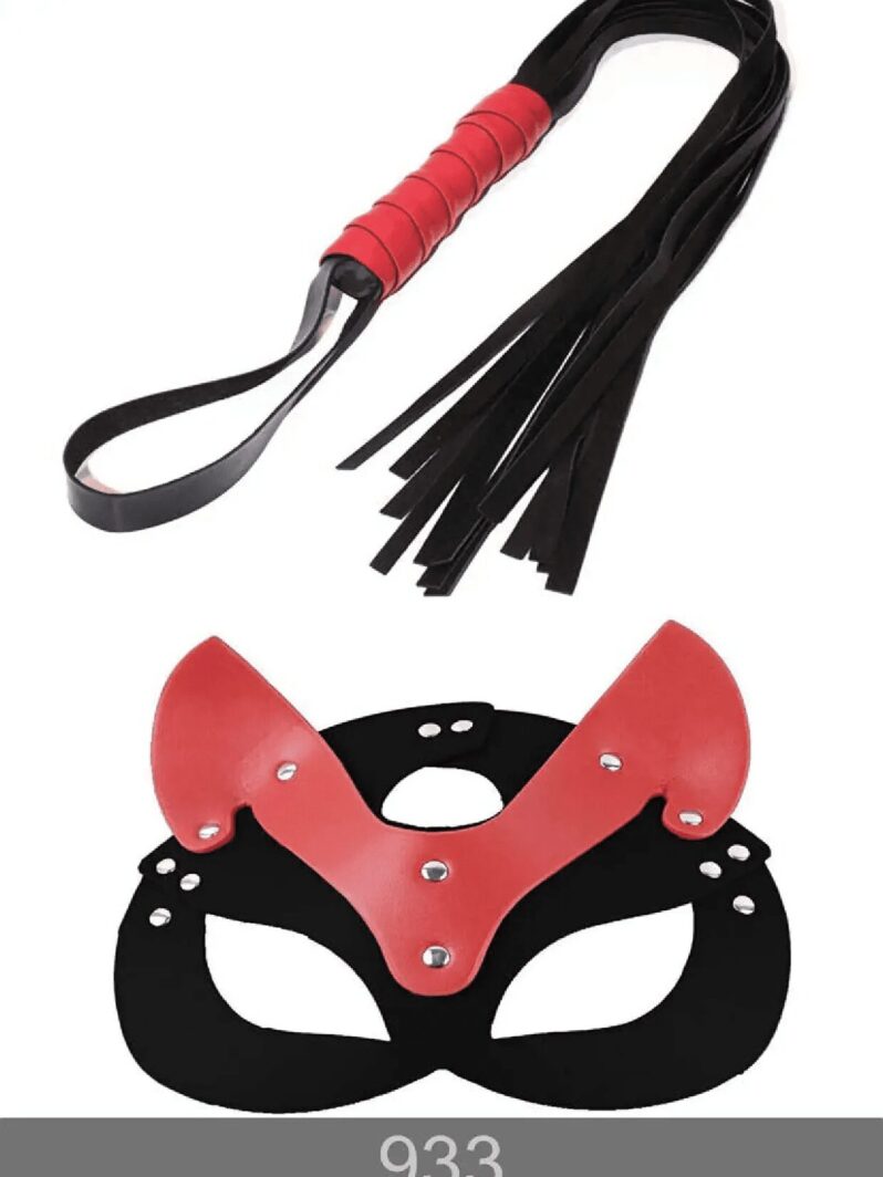 Redsaks İkili Fantezi Set Maske Kırbaç