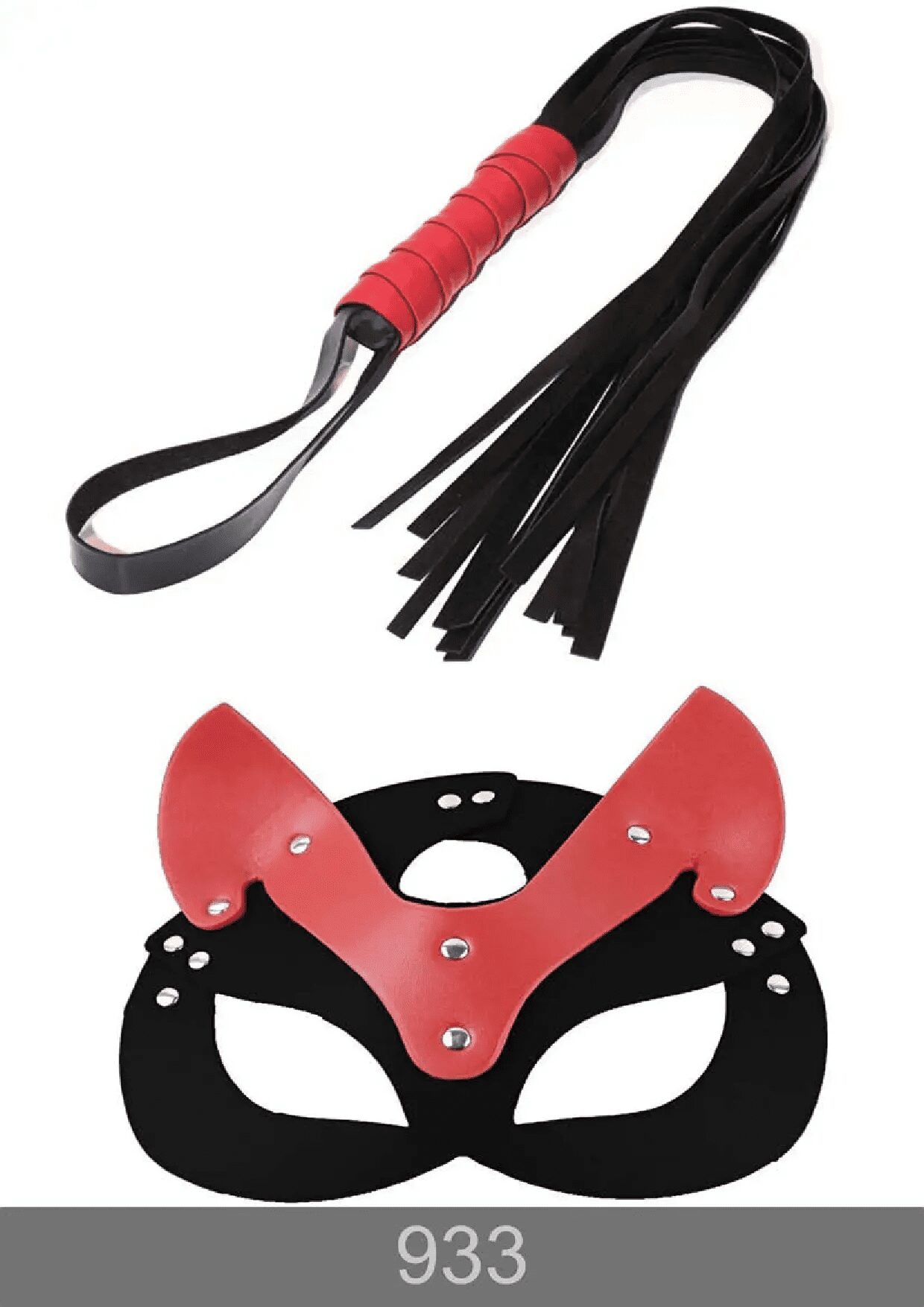Redsaks İkili Fantezi Set Maske Kırbaç