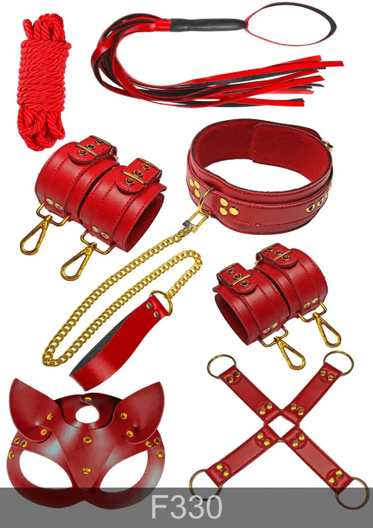 Redsaks Fantezi Kırmzız 7li Heart Set 330