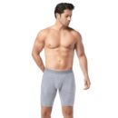 Gümüş Erkek Likralı Uzun Boxer Gri