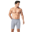 Gümüş Erkek Likralı Uzun Boxer Gri