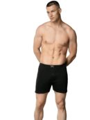 Sedef Yıldız Penye Boxer Siyah