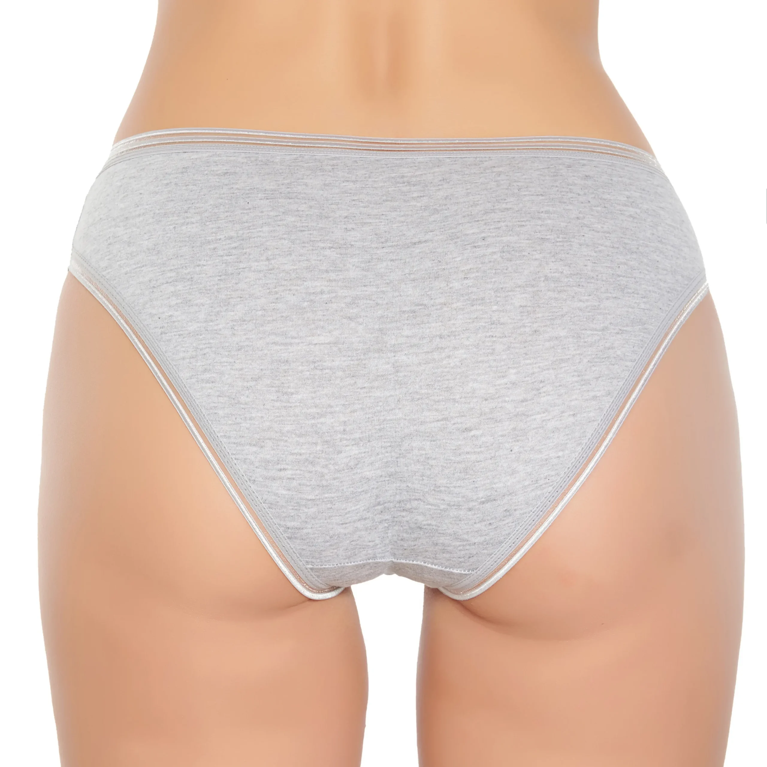 Gümüş 6029 Kadın Likralı Transparan Lastikli Bikini