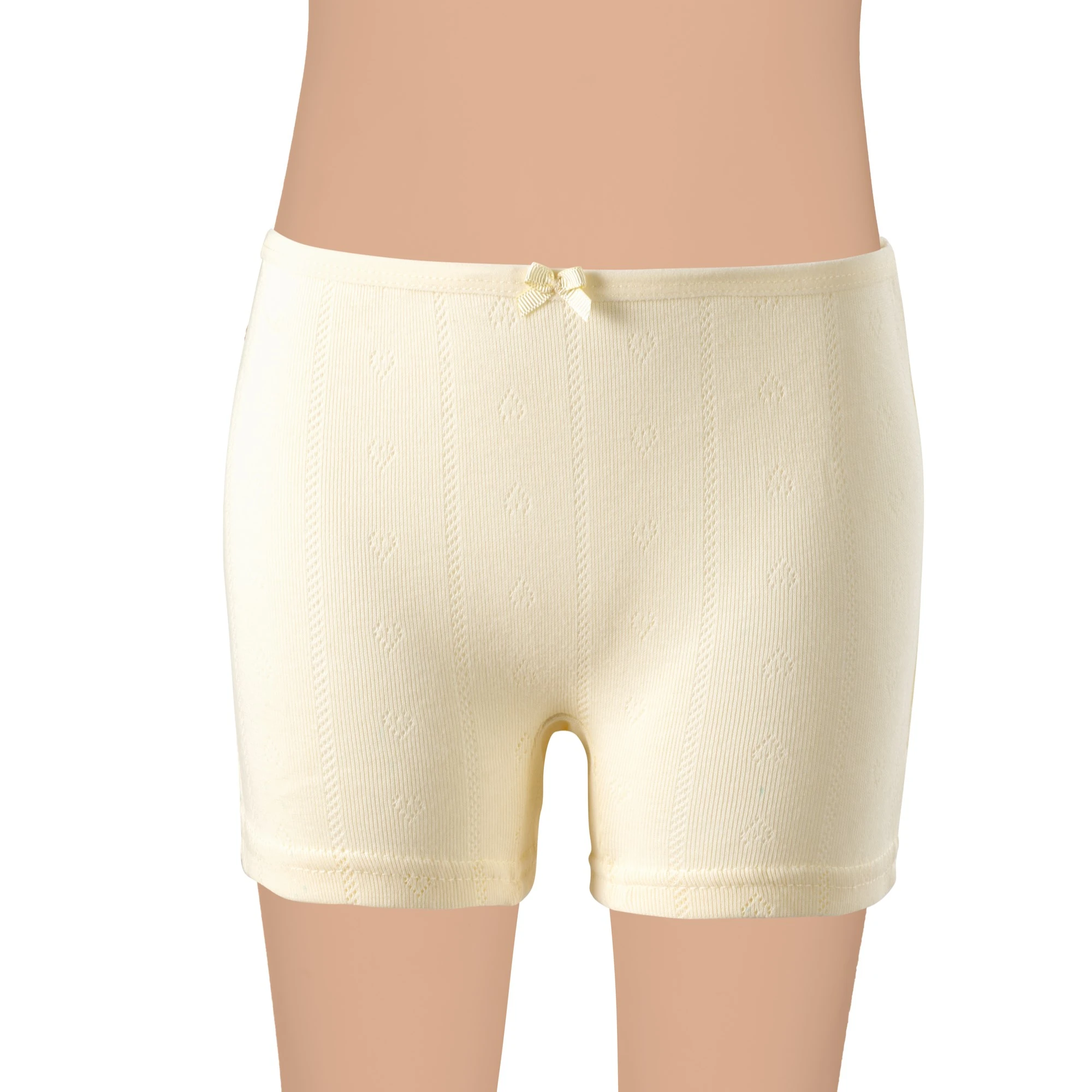Gümüş 3113 Kız Çocuk Jakarlı Kalp Desenli Boxer