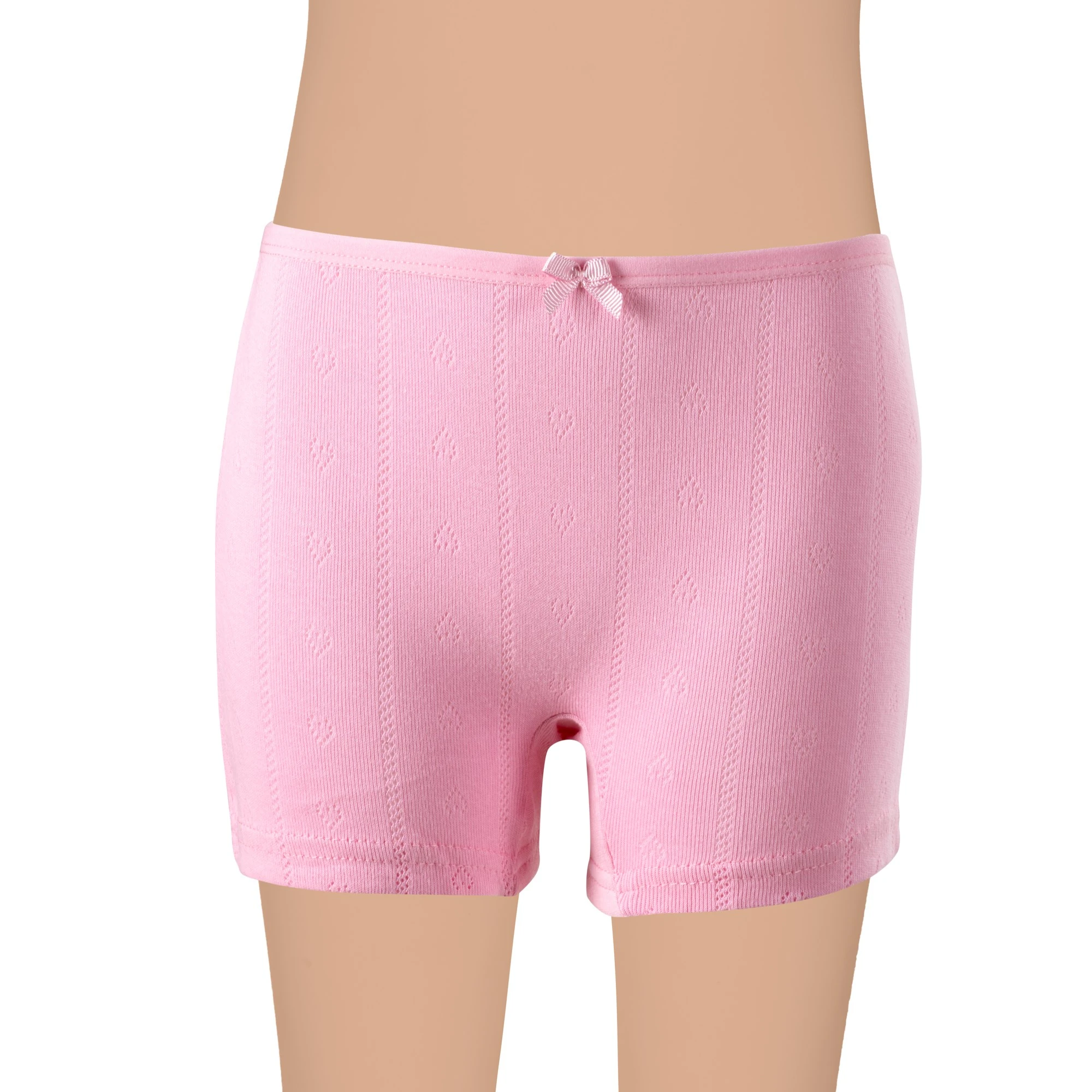 Gümüş 3113 Kız Çocuk Jakarlı Kalp Desenli Boxer