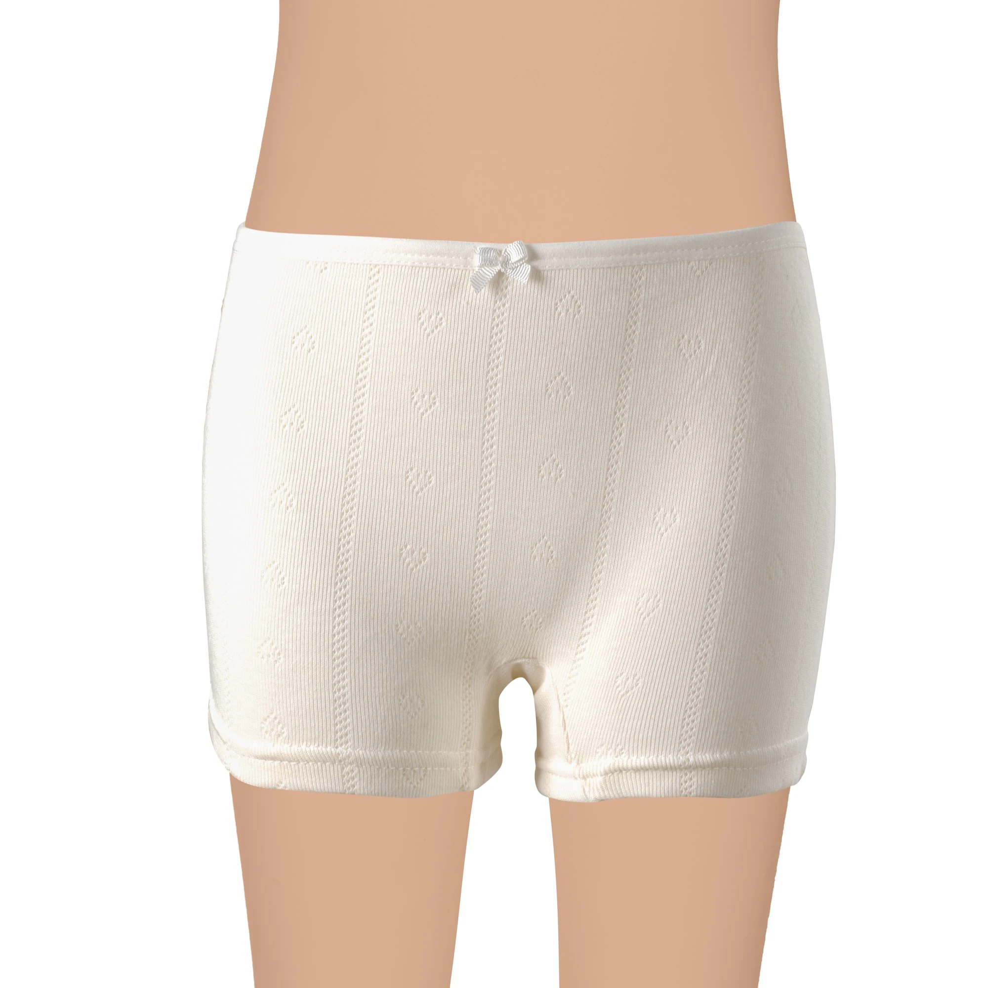 Gümüş 3113 Kız Çocuk Jakarlı Kalp Desenli Boxer