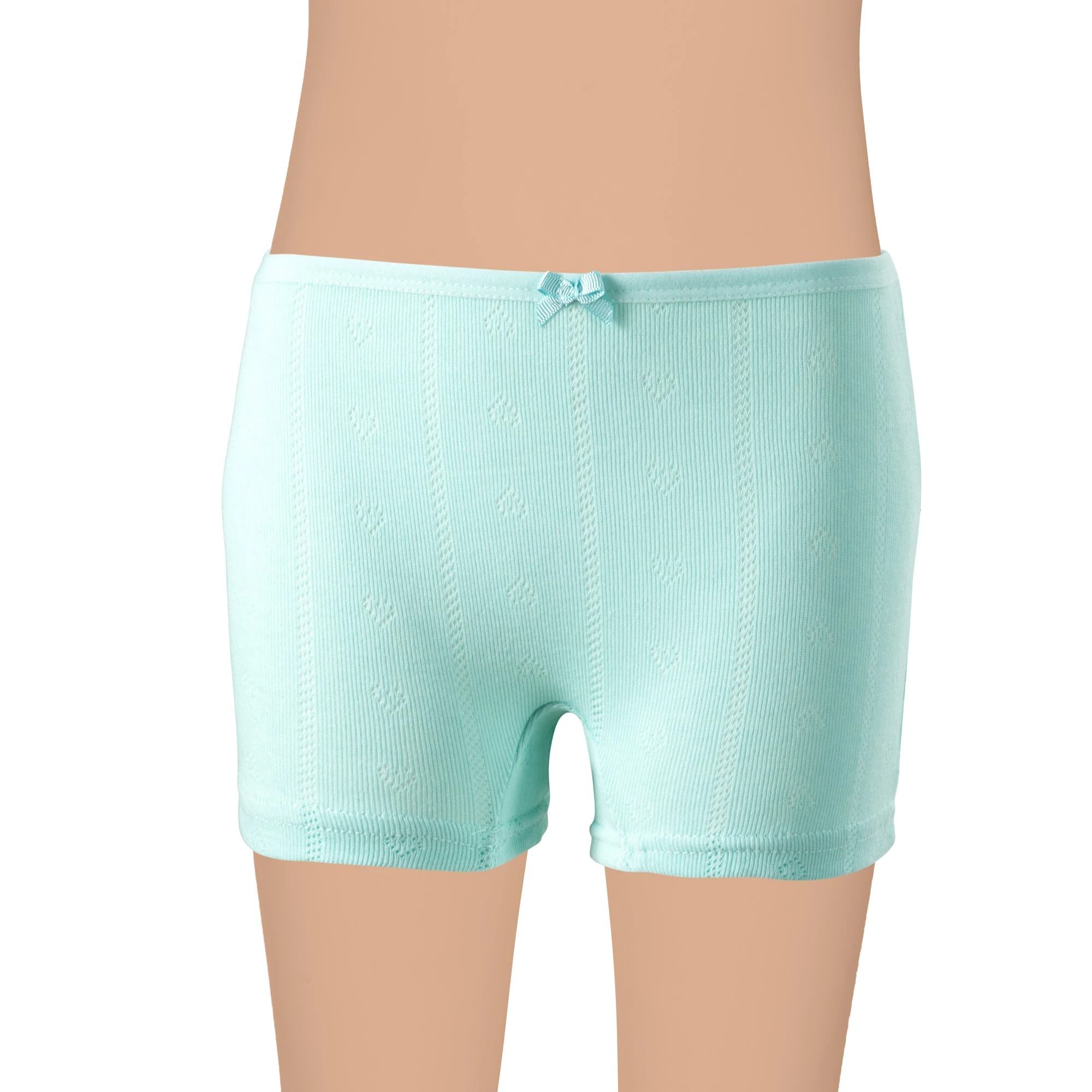 Gümüş 3113 Kız Çocuk Jakarlı Kalp Desenli Boxer