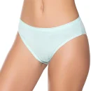 Sedef Yıldız Likralı Düz Renk Bikini Su Yeşili