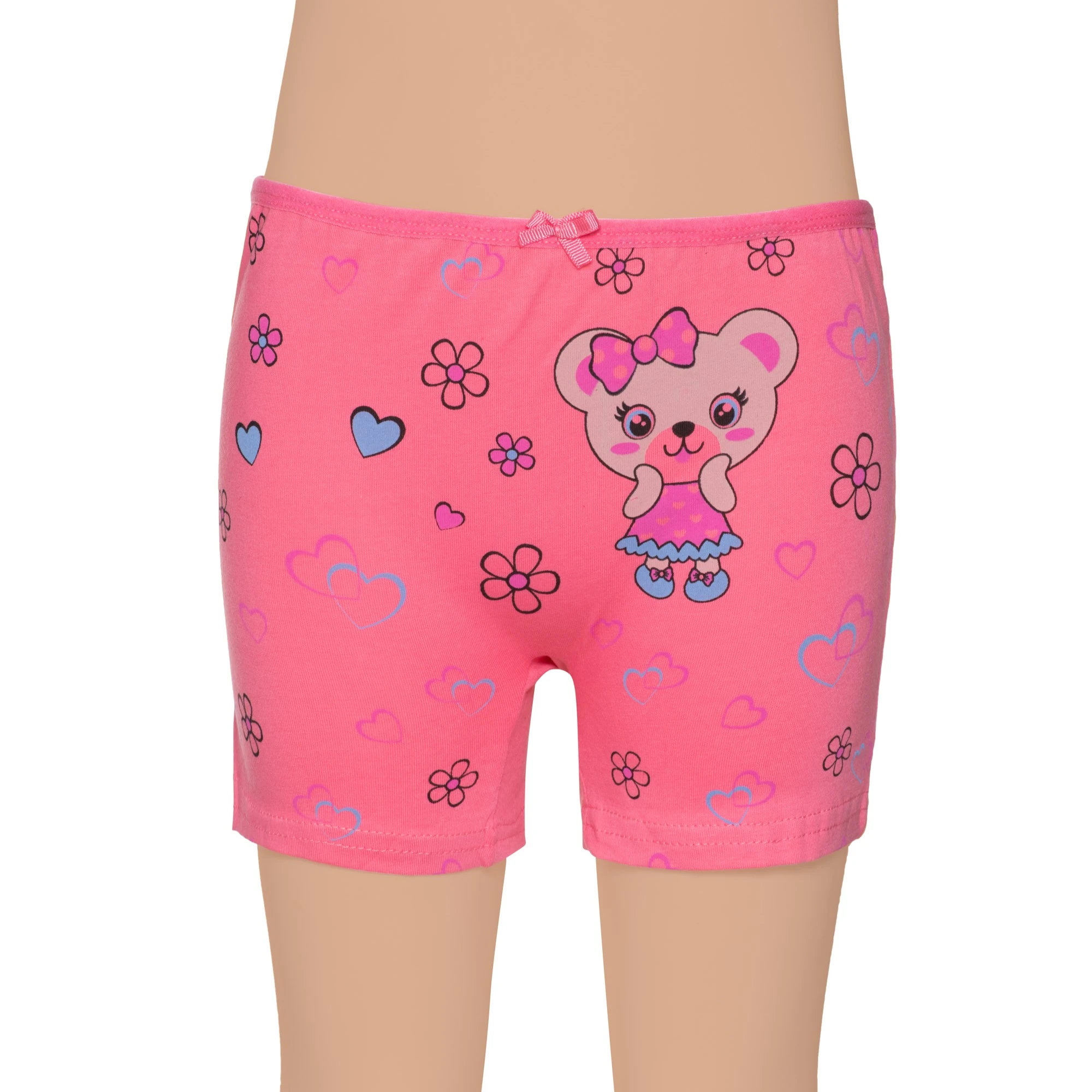 Gümüş 3069 Kız Çocuk Likralı Baskılı Boxer