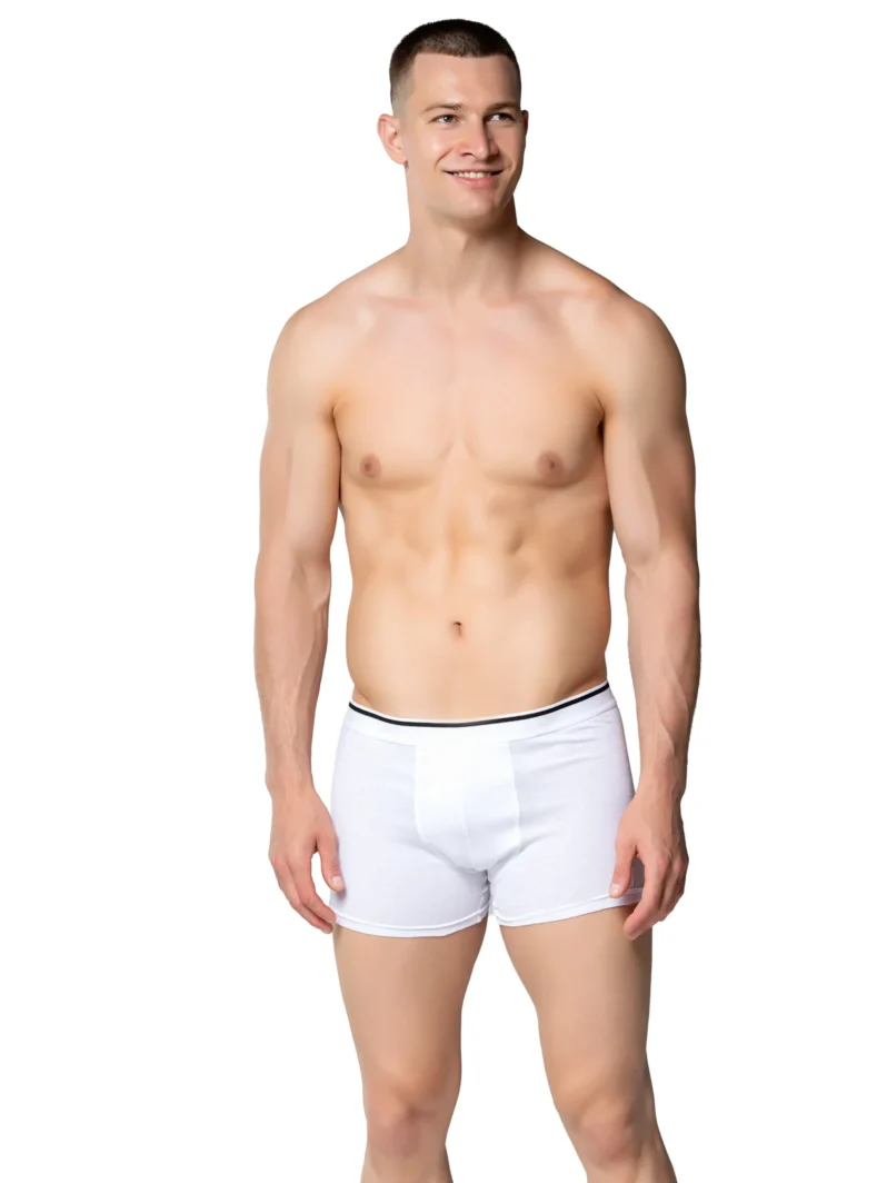 Sedef Yıldız Likralı Boxer Beyaz