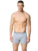Sedef Yıldız Likralı Boxer Gri