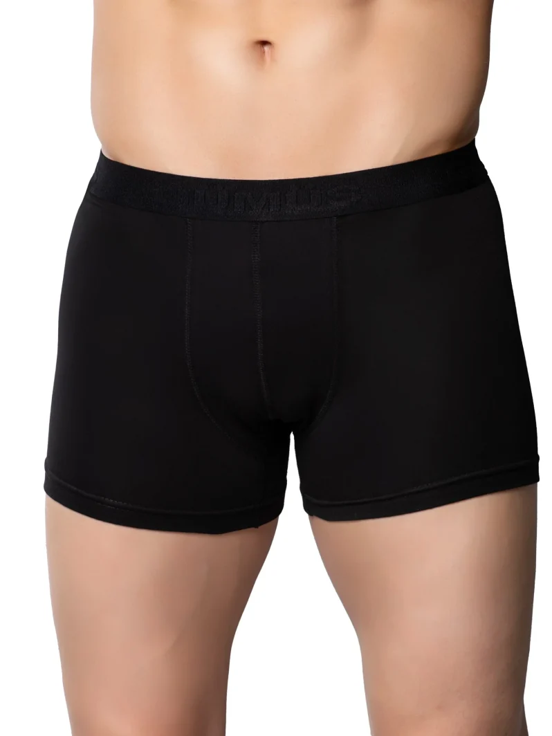 Gümüş 4018 Erkek Likralı Boxer Siyah