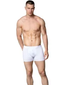 Gümüş 4018 Erkek Likralı Boxer Beyaz