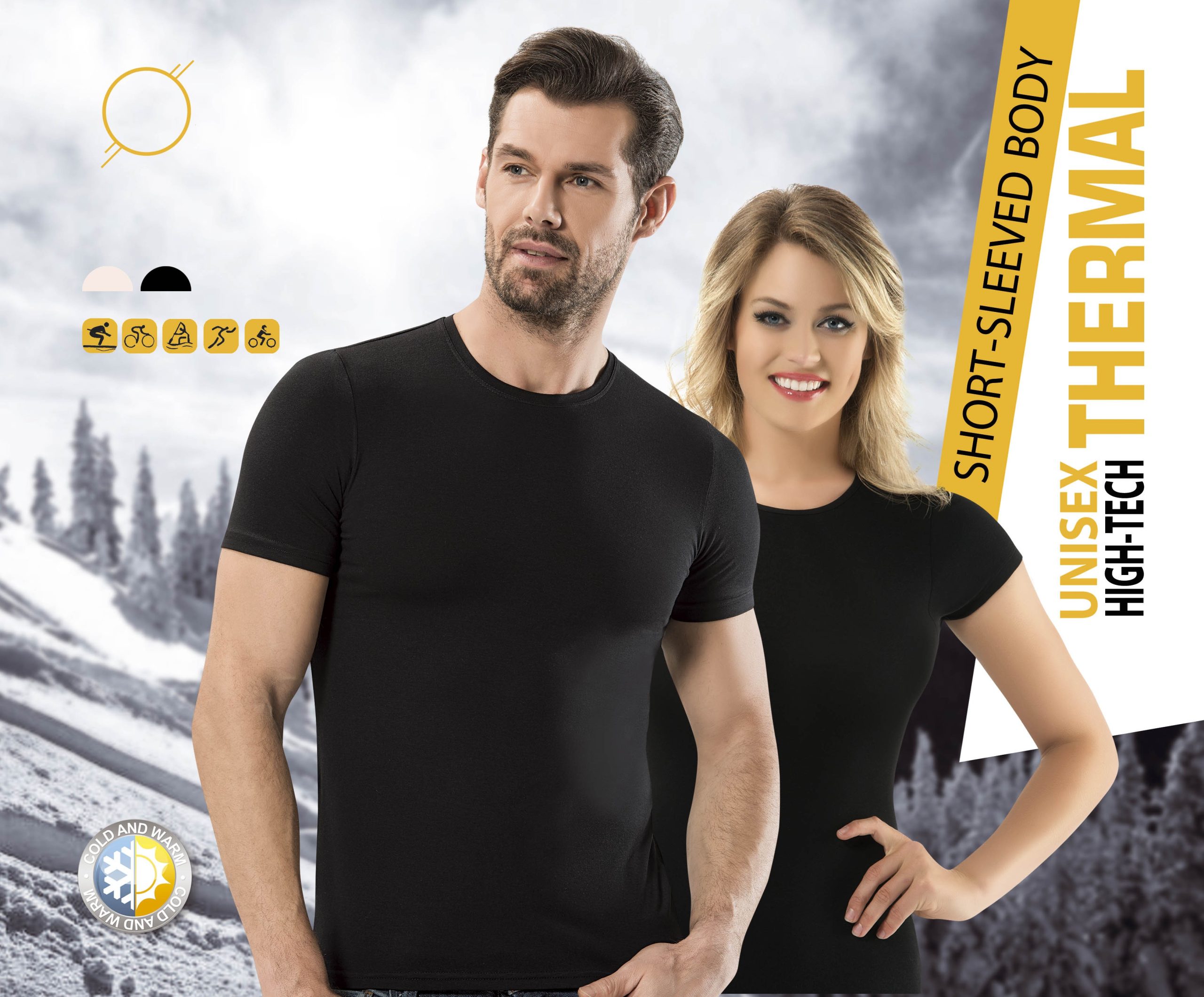 Anıt Unisex Kısa Kol Termal Üst