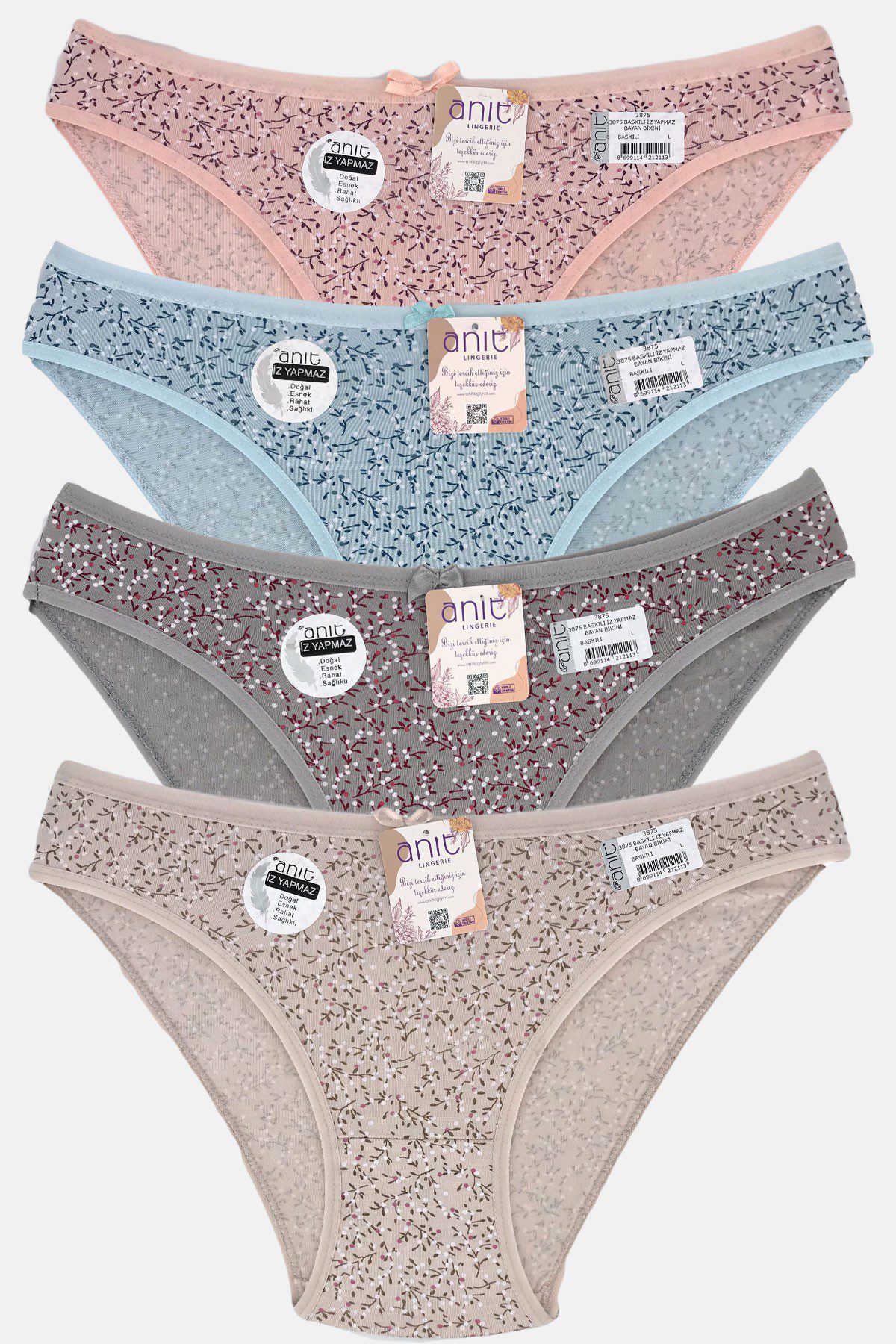 Anıt Baskılı İz Yapmaz Bayan Bikini