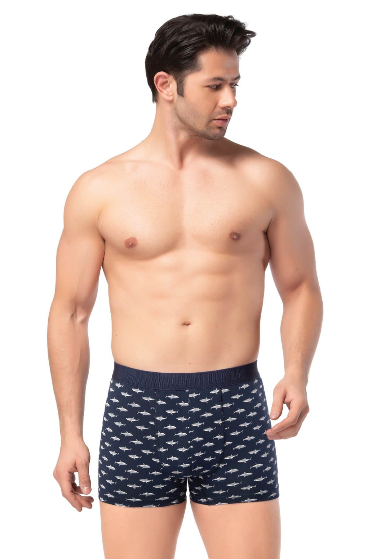 Berrak Erkek Lycralı Desenli Boxer Short