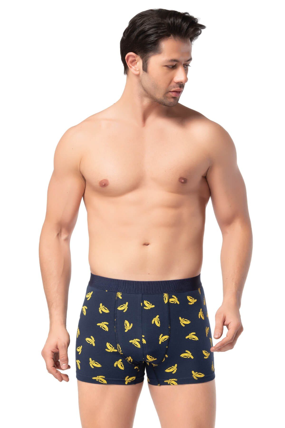 Berrak Erkek Lycralı Desenli Boxer Short
