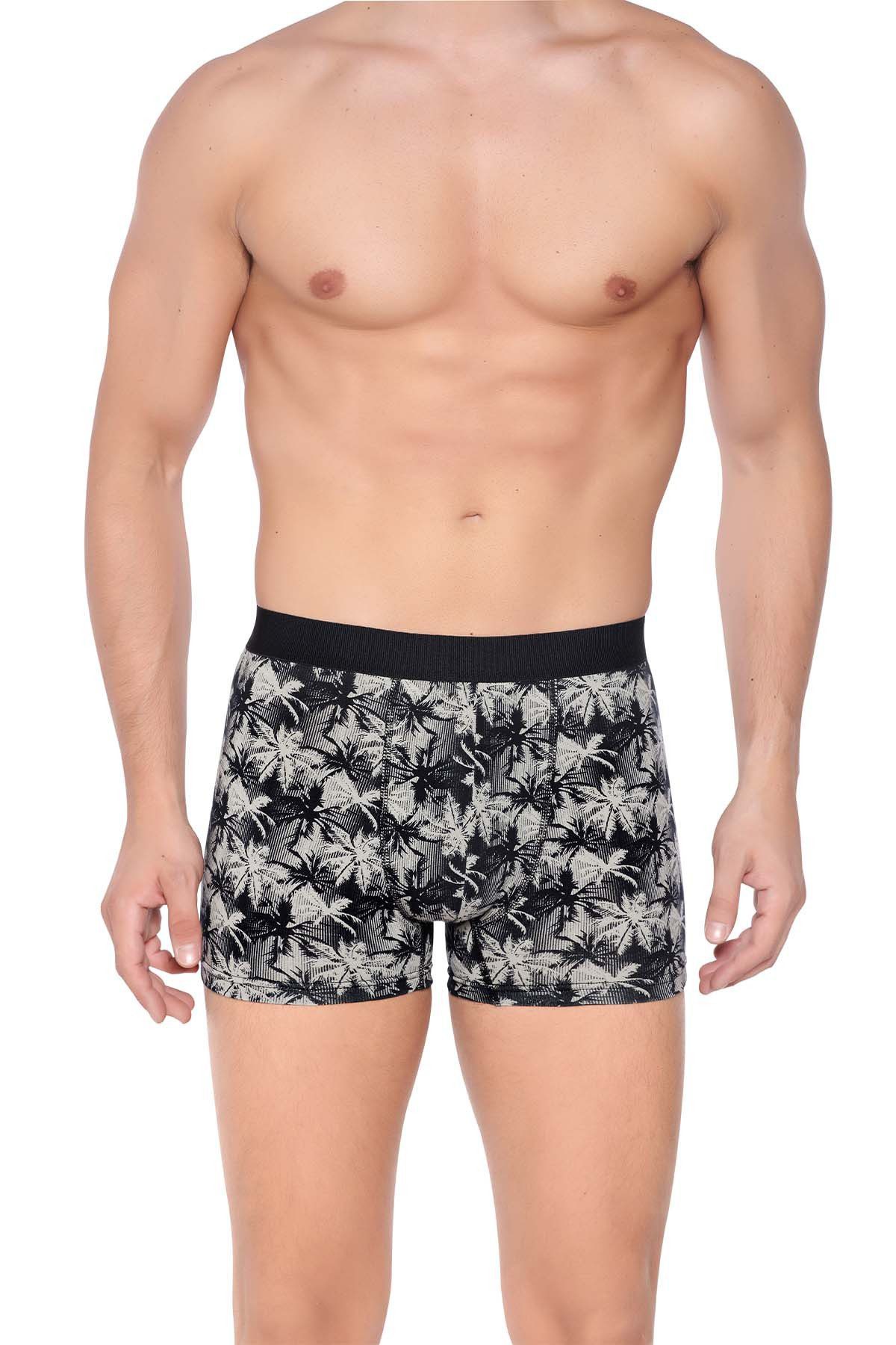 Berrak Erkek Lycralı Desenli Boxer Short