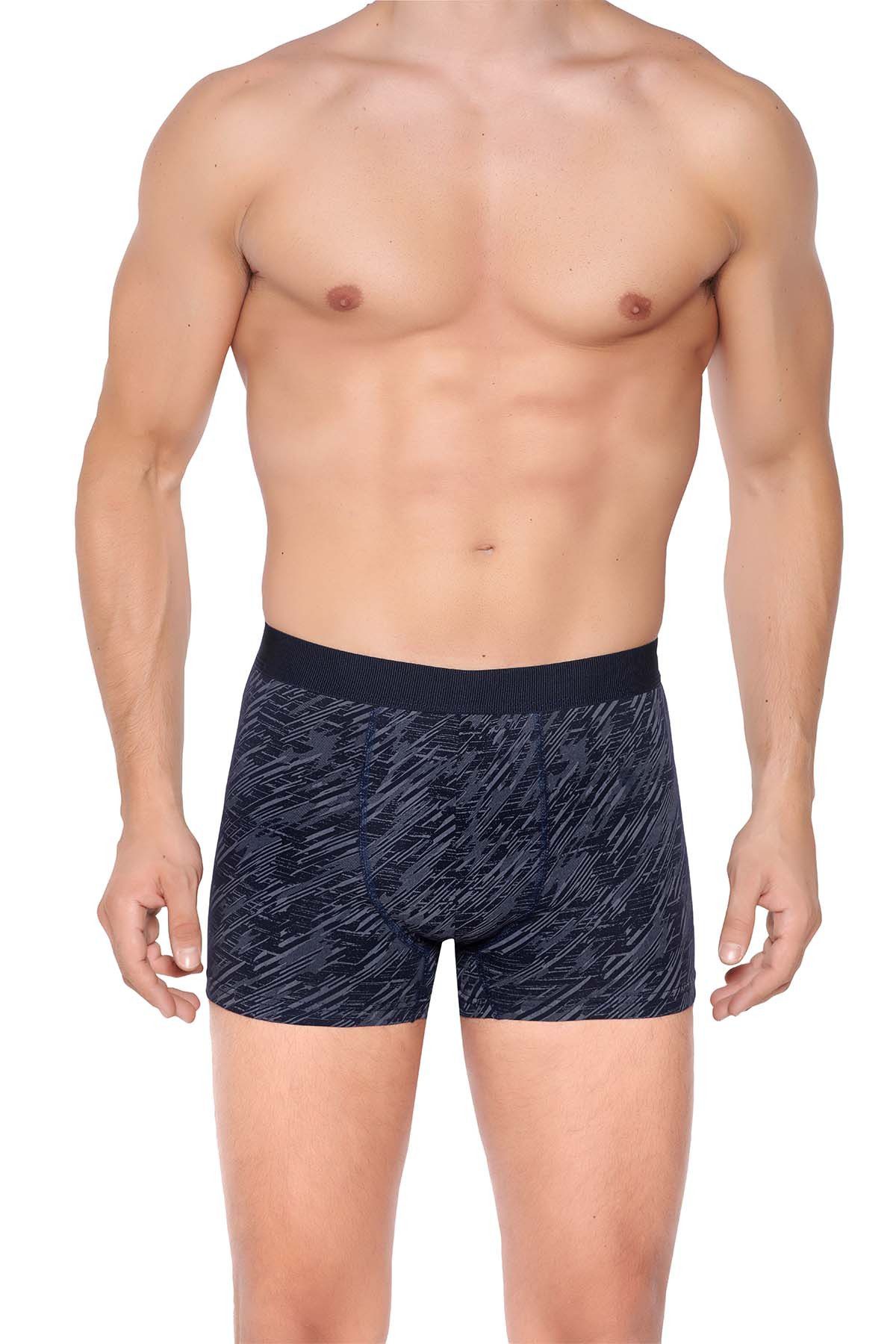 Berrak Erkek Lycralı Desenli Boxer Short