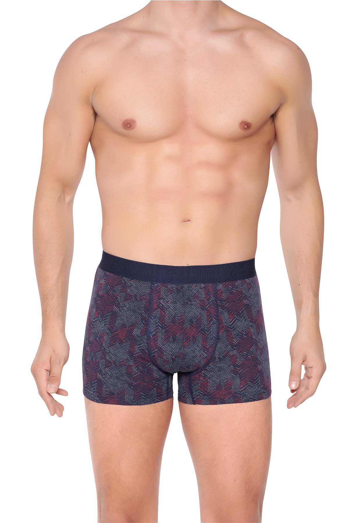 Berrak Erkek Lycralı Desenli Boxer Short