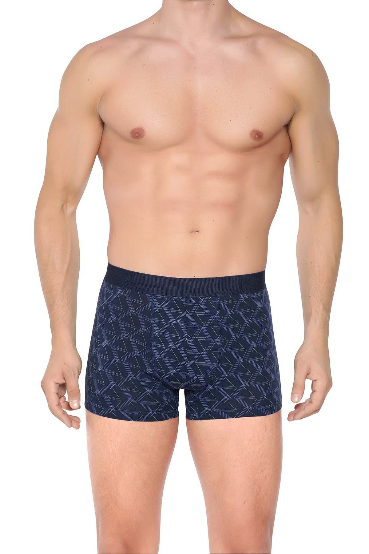 Berrak Erkek Lycralı Desenli Boxer Short