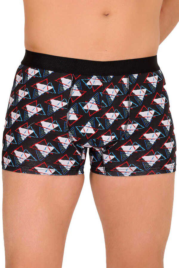 Berrak Erkek Lycralı Desenli Boxer Short