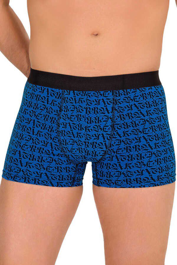 Berrak Erkek Lycralı Desenli Boxer Short
