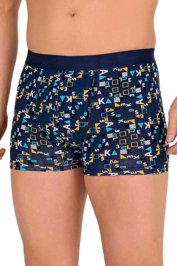 Berrak Erkek Lycralı Desenli Boxer Short