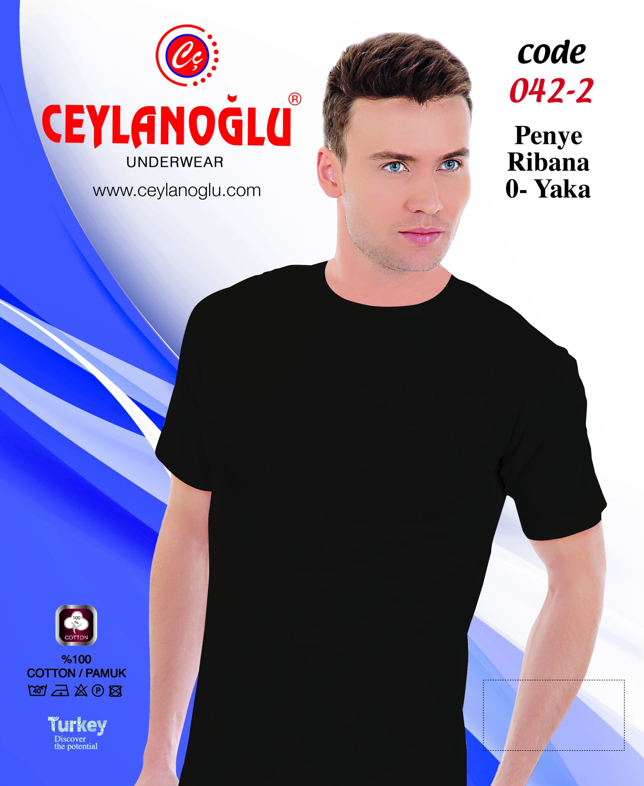 Ceylanoğlu Siyah Ribana O Yaka Siyah