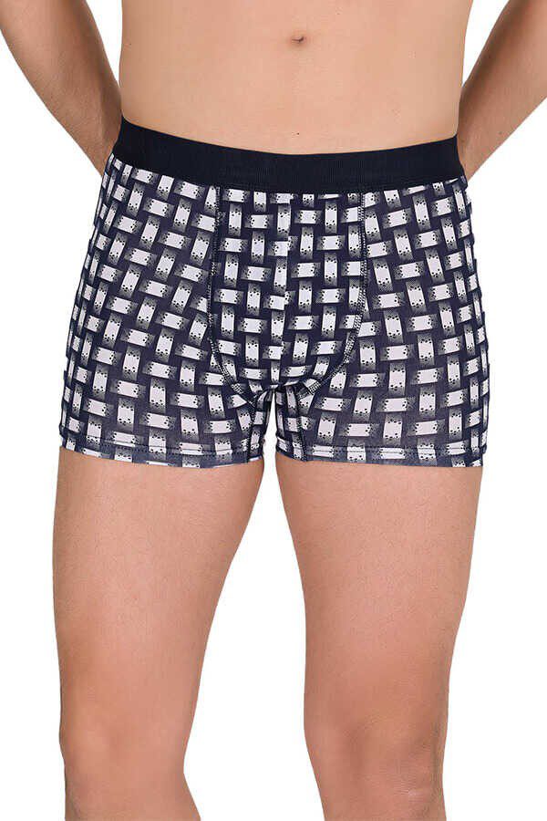 Berrak Erkek Lycralı Desenli Boxer Short