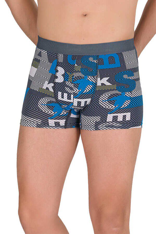 Berrak Erkek Lycralı Desenli Boxer Short