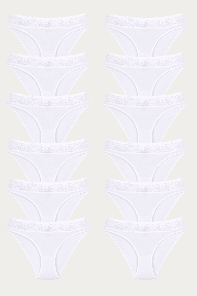 Ceylanoğlu Likralı Beli Dantelli Bikini asarti