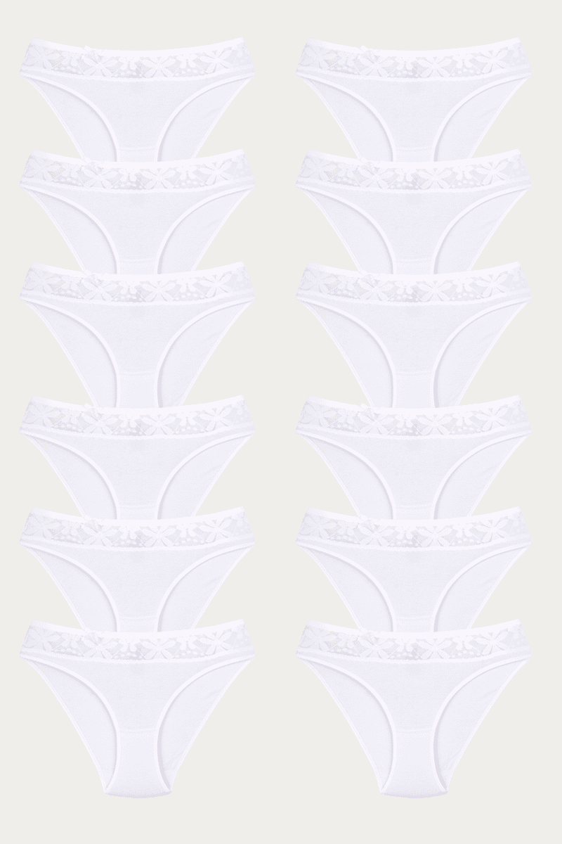 Ceylanoğlu Likralı Beli Dantelli Bikini asarti