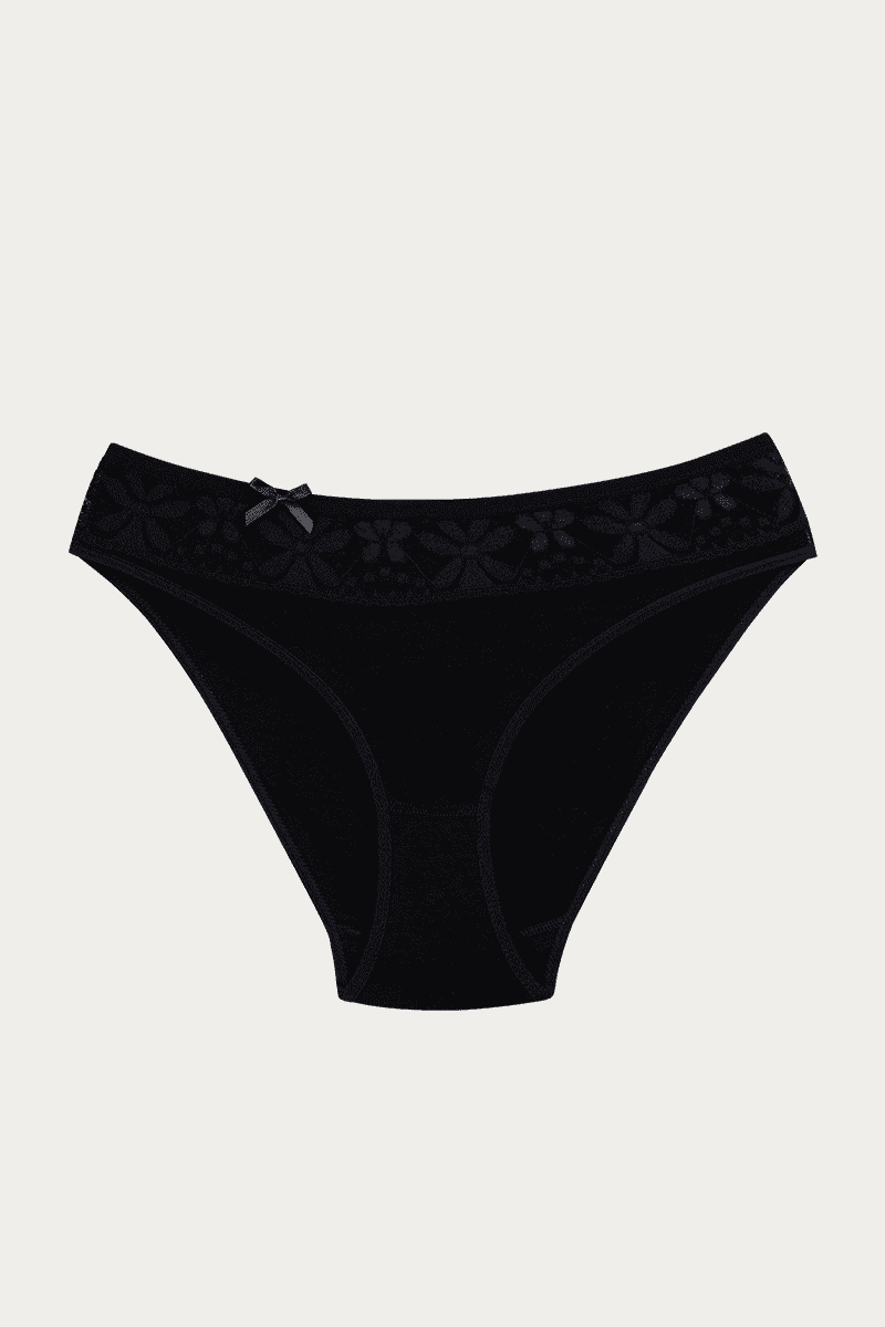 Ceylanoğlu Likralı Beli Dantelli Bikini asarti