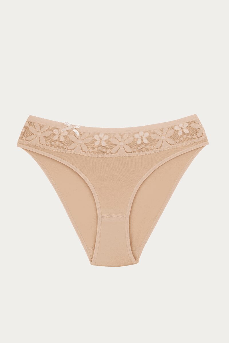 Ceylanoğlu Likralı Beli Dantelli Bikini asarti