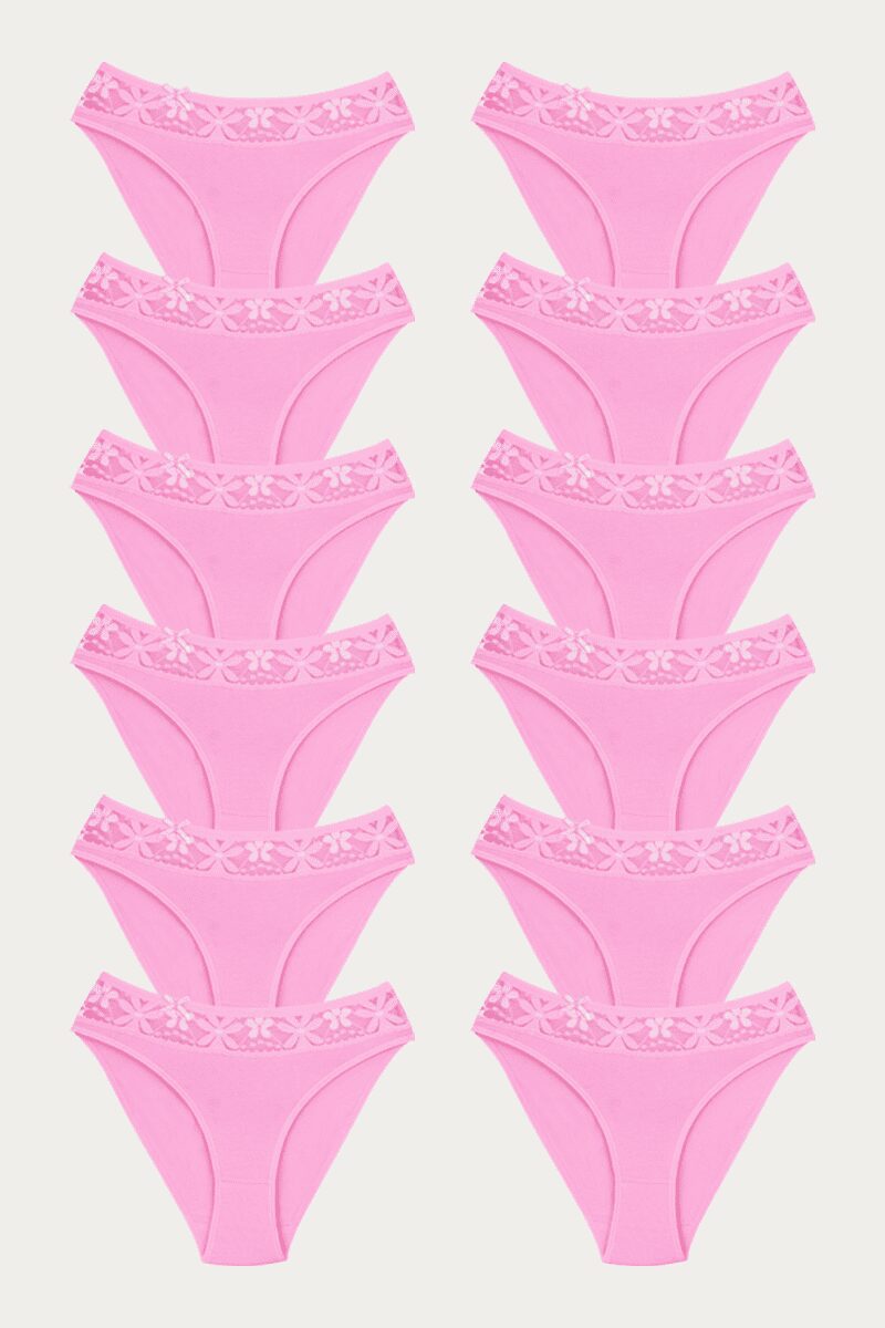 Ceylanoğlu Likralı Beli Dantelli Bikini asarti