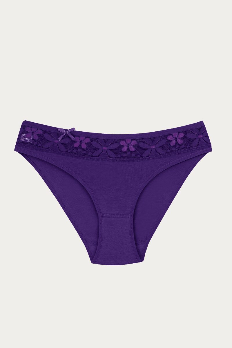 Ceylanoğlu Likralı Beli Dantelli Bikini asarti