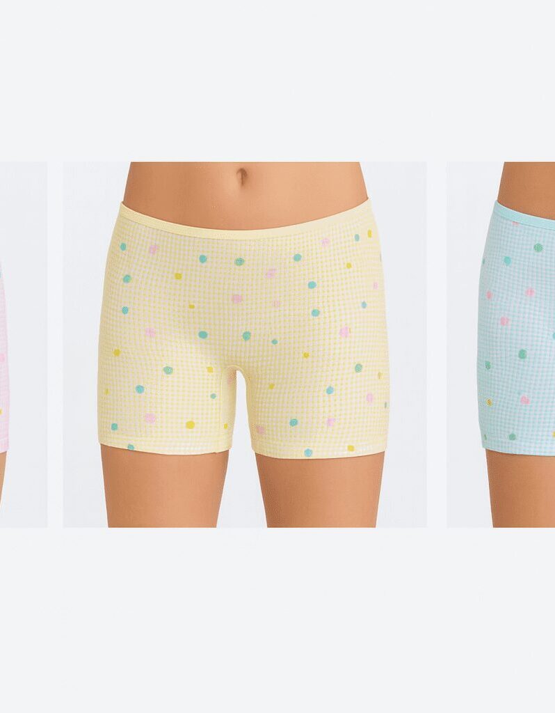 Berrak Kız Çocuk Boxer Short 3' Lü BRK 5655