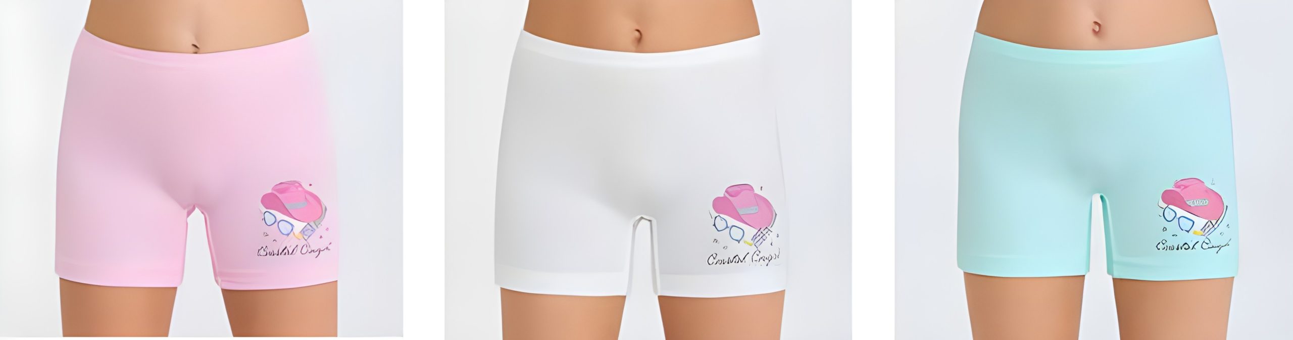 Berrak Kız Çocuk Boxer Short 3' Lü BRK 5664