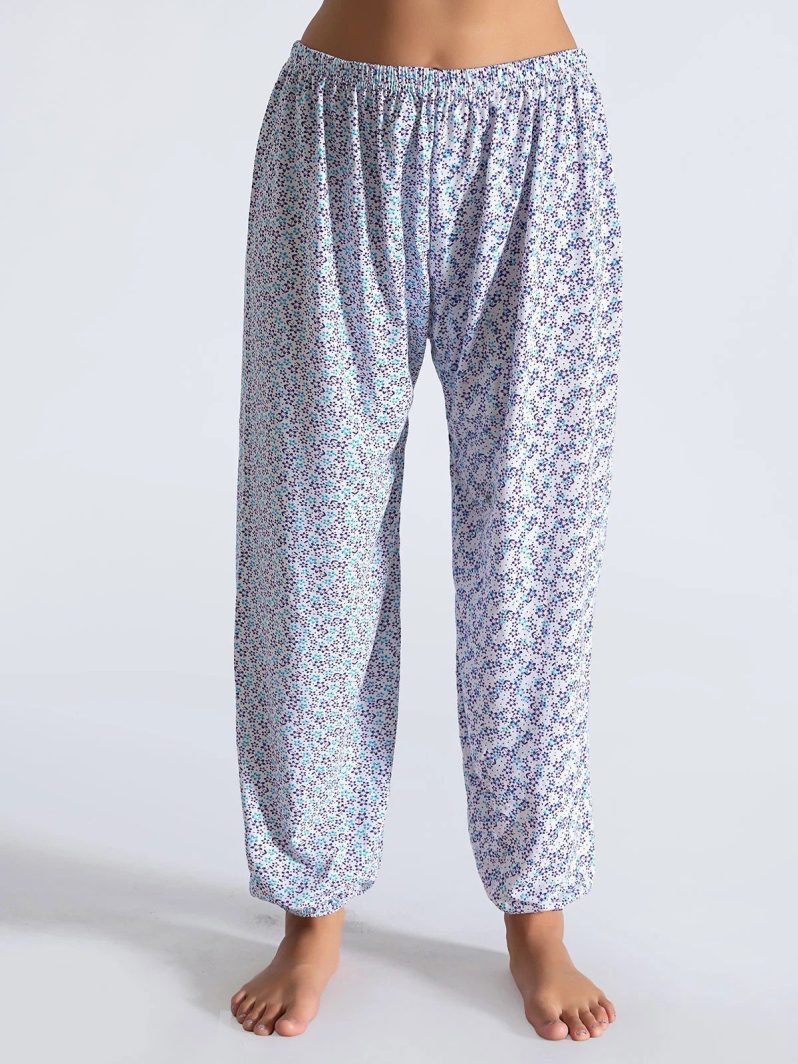 Seher Yıldızı Emprime İki İplik Pijama Lastikli Emprime